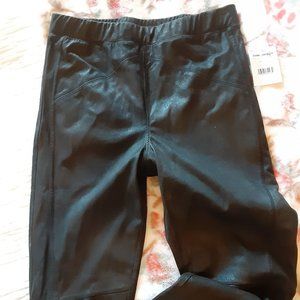 Free People Black suede pants